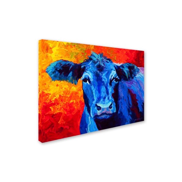 Marion Rose 'Blue Cow' Canvas Art,24x32